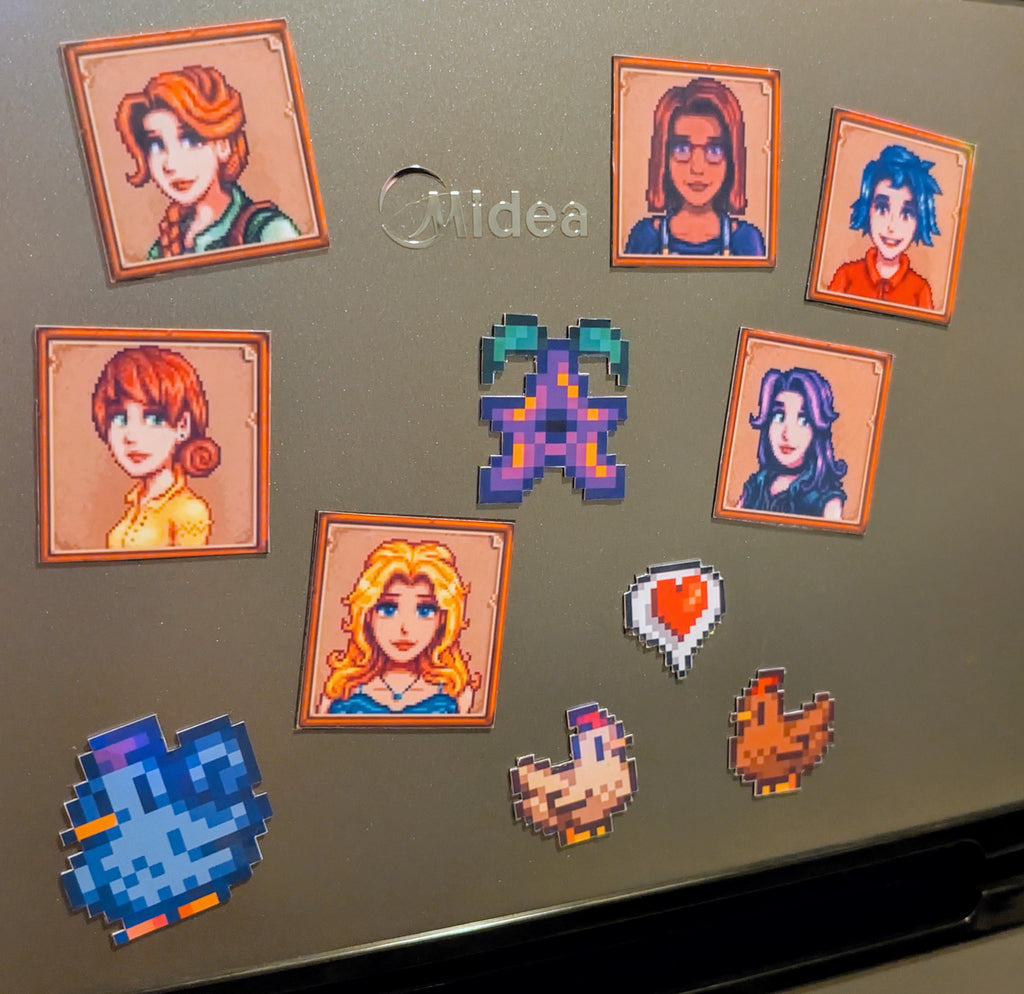 Stardew Valley Bachelorettes Fridge Magnets (Made to Order)