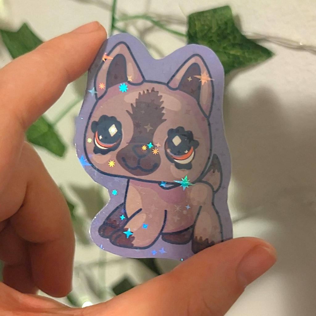 Nostalgic LPS Dog - Hand Cut Sticker