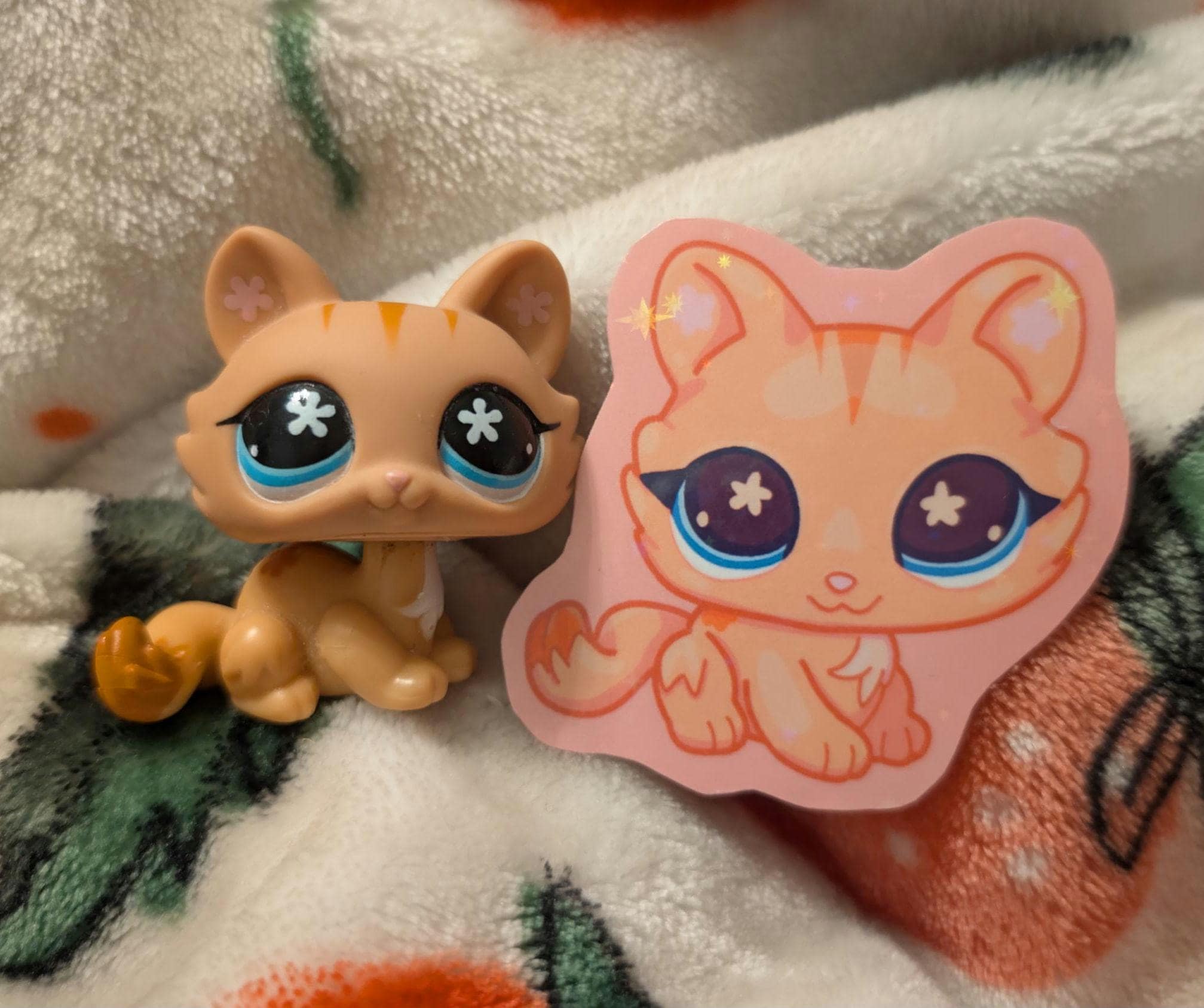 Nostalgic LPS Kitty - Hand Cut Sticker