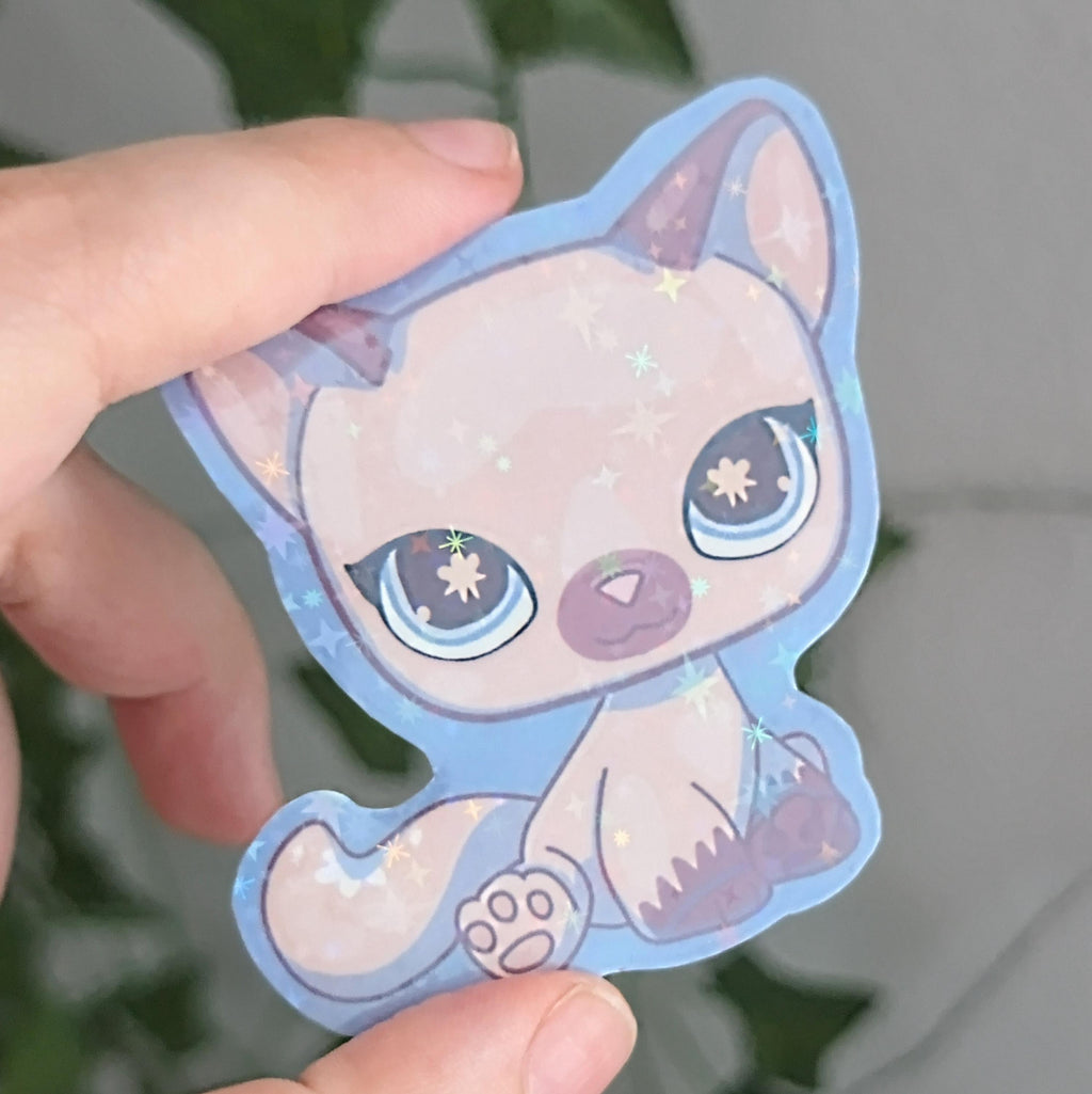 Nostalgic LPS Cat - Hand Cut Sticker