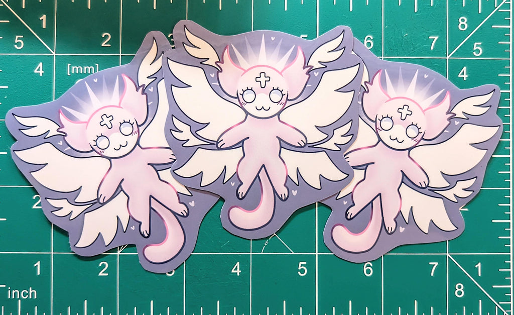 Bibically Accurate Marshmallow Mewgenics Sticker