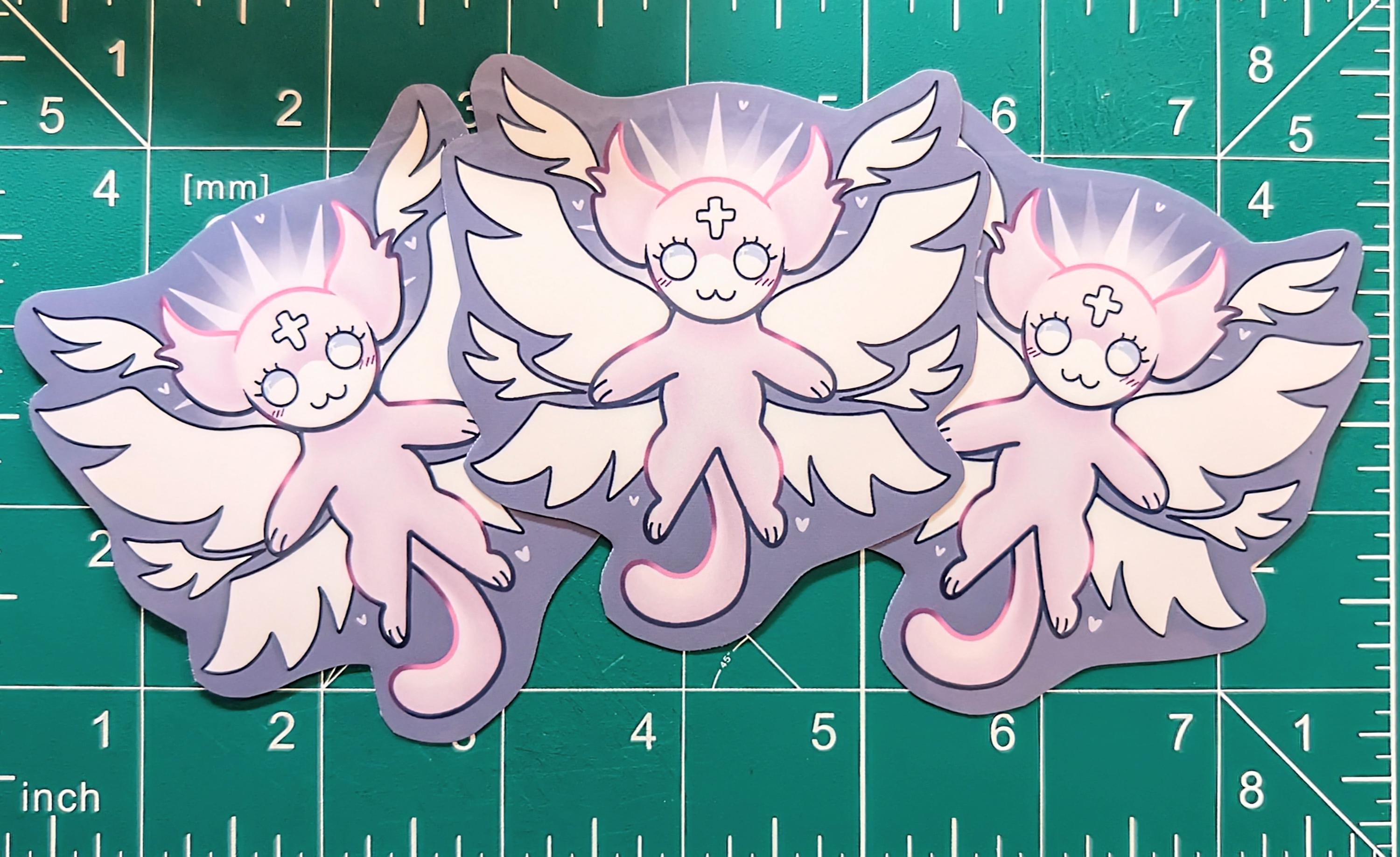 Bibically Accurate Marshmallow Mewgenics Sticker