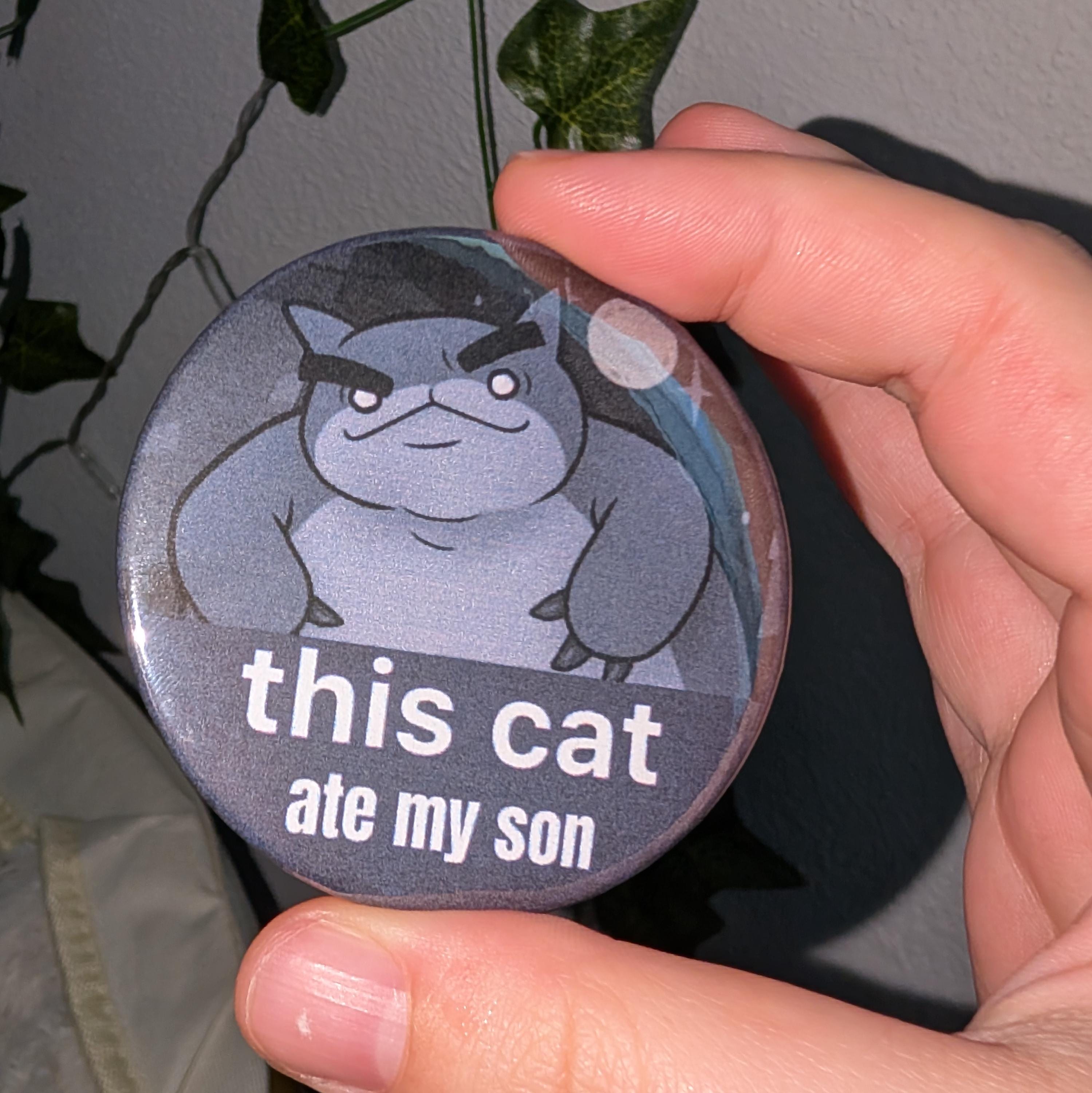 2.25 inches Mewgenics Badge Button/magnet
