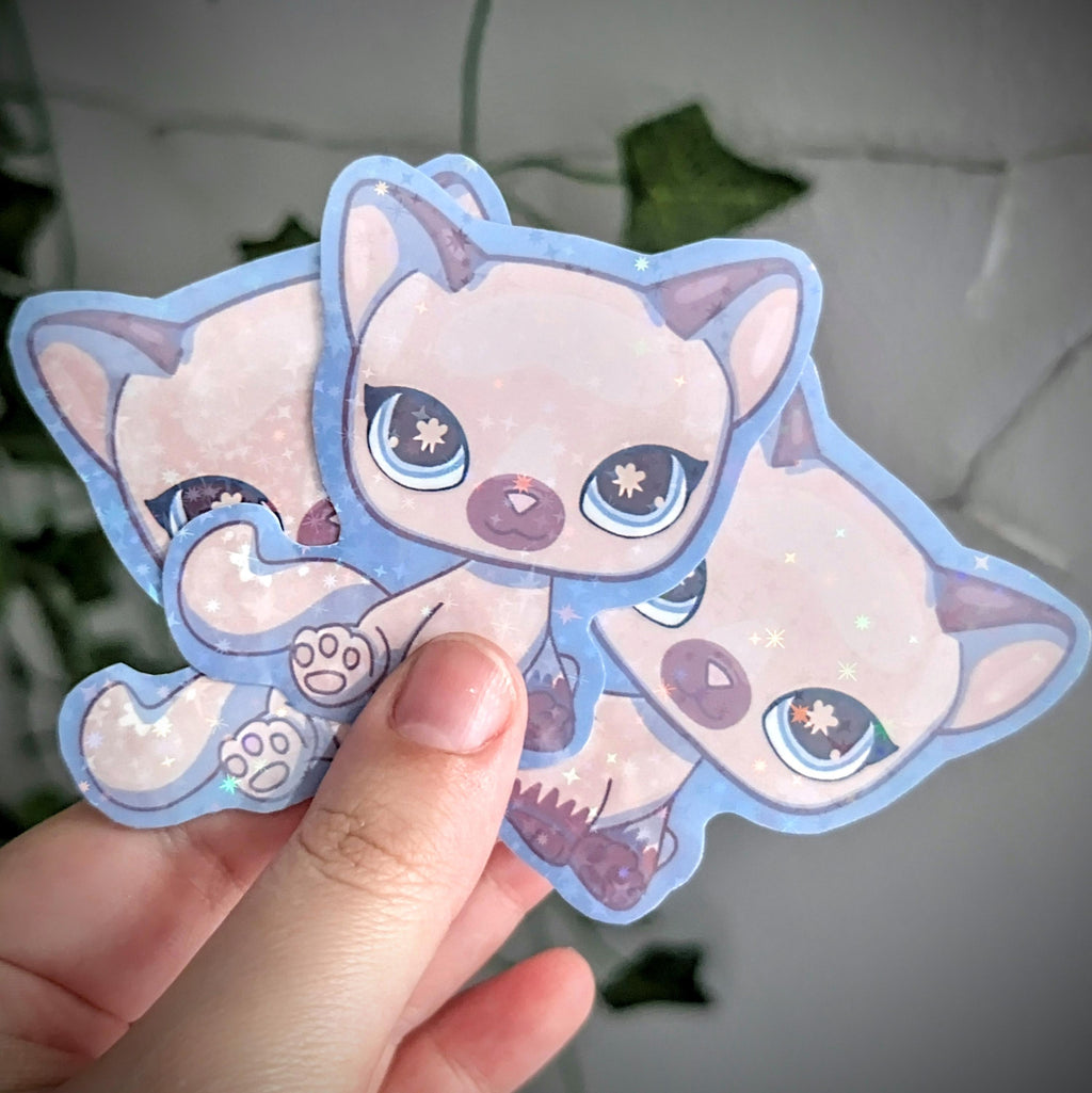 Nostalgic LPS Cat - Hand Cut Sticker