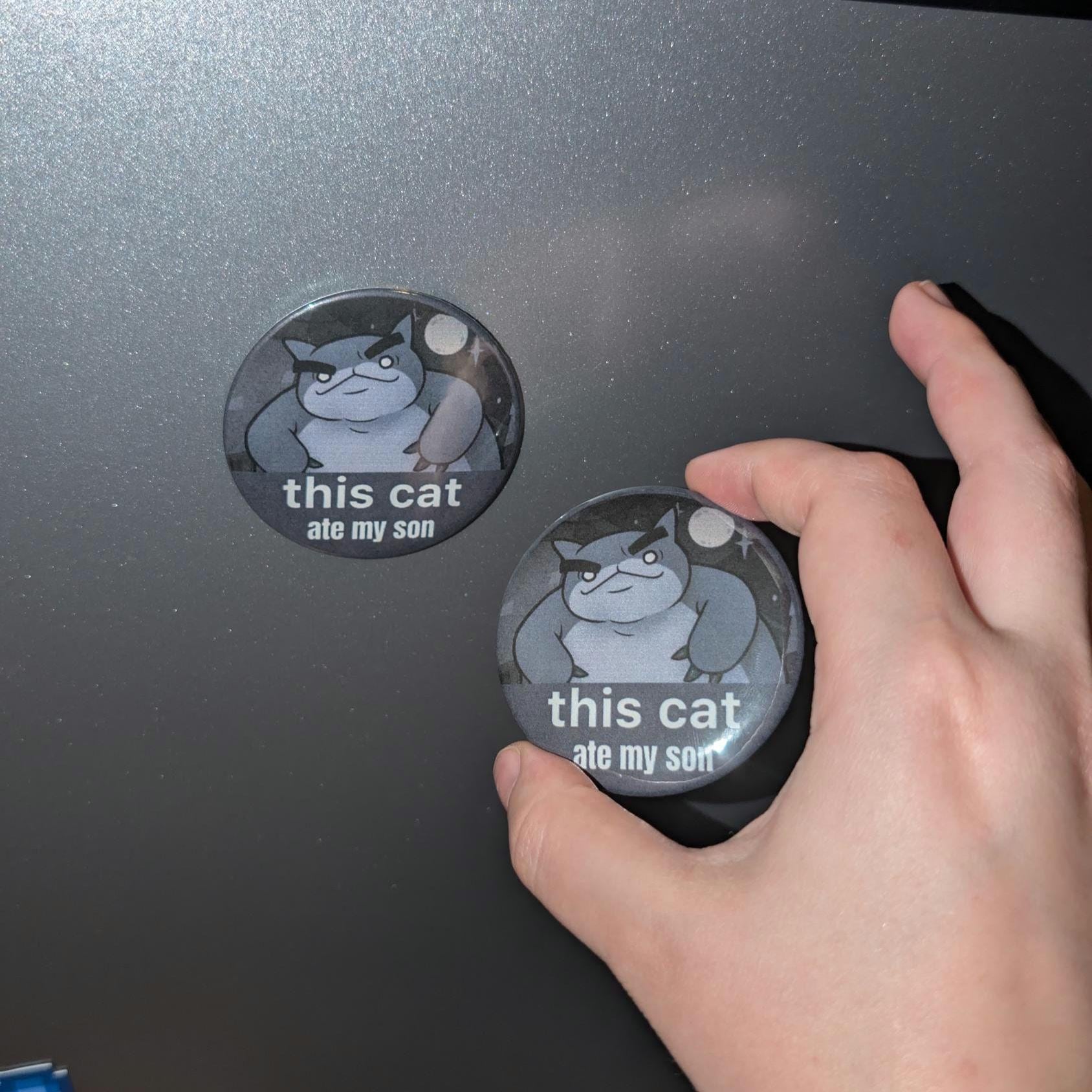 2.25 inches Mewgenics Badge Button/magnet