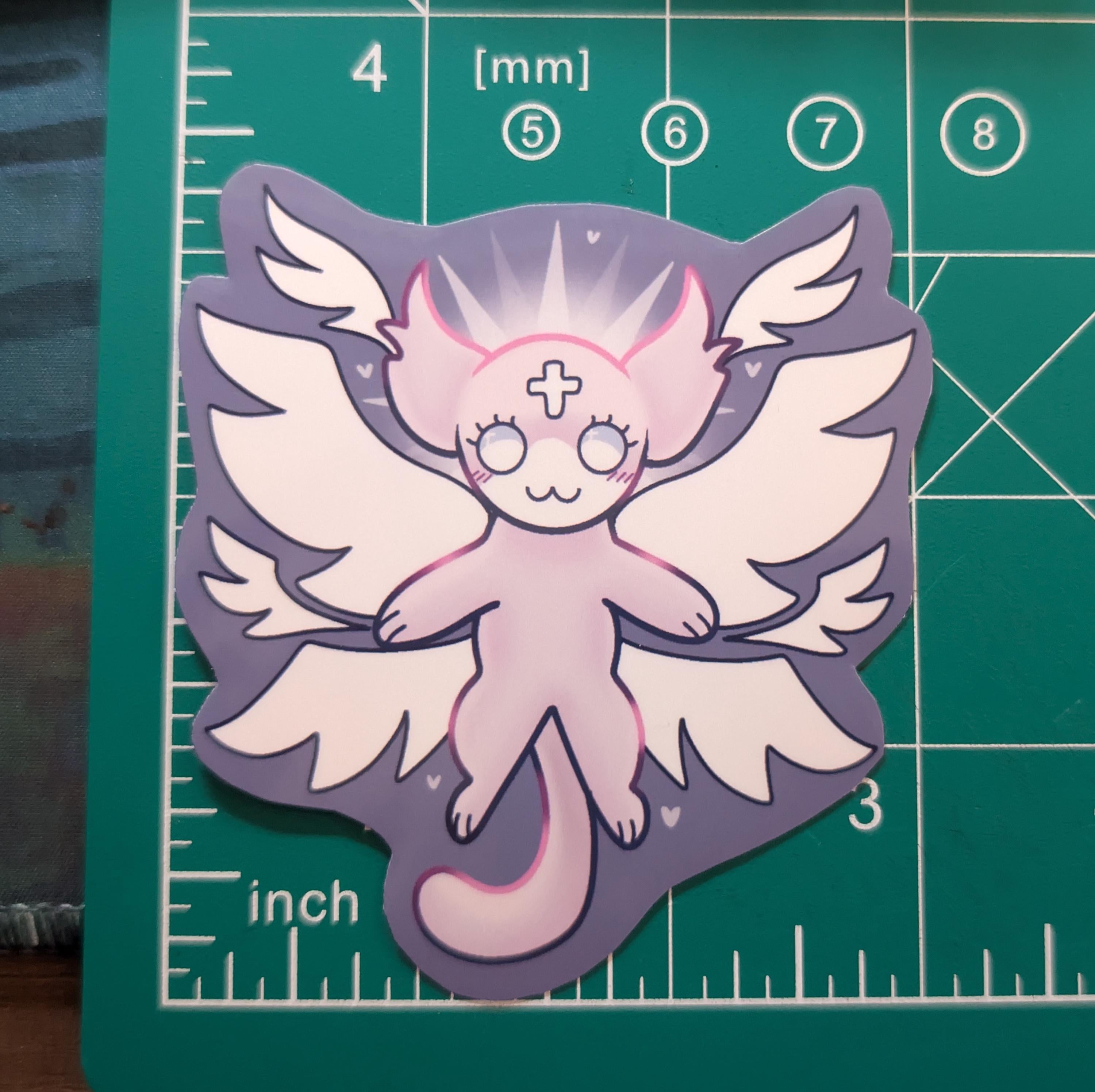 Bibically Accurate Marshmallow Mewgenics Sticker