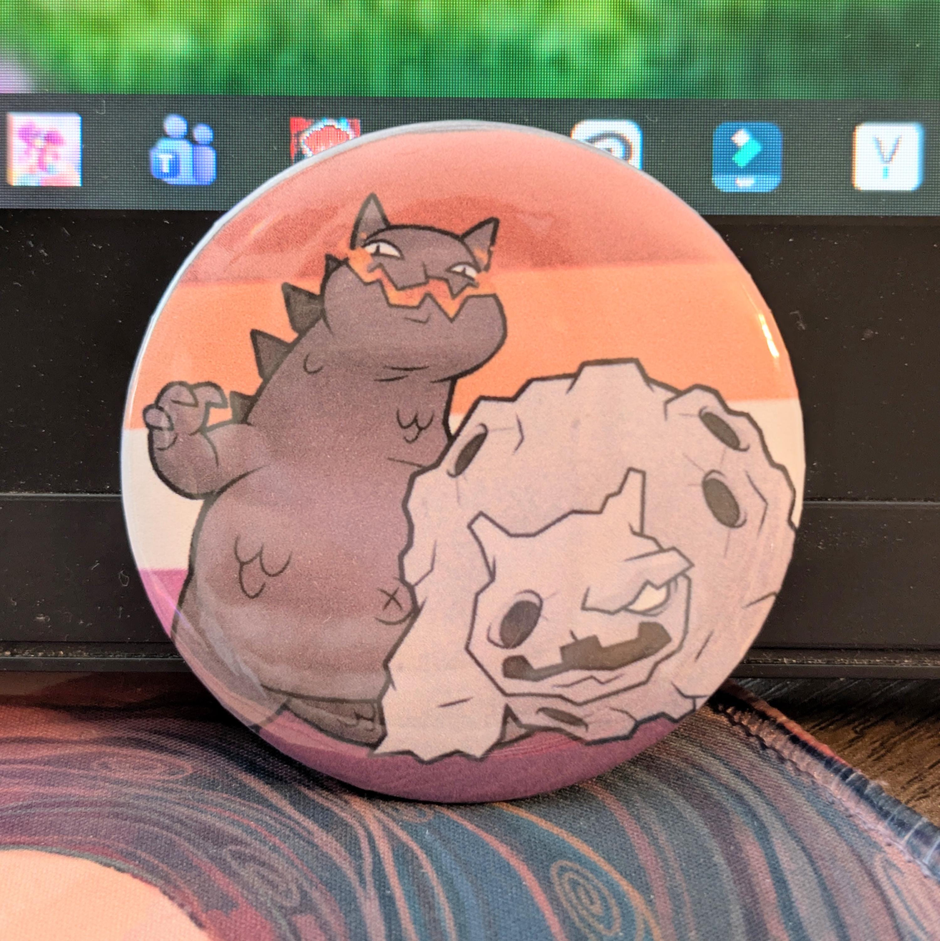 Love Wins Mewgenics Badge Button/magnet 2.25 inch
