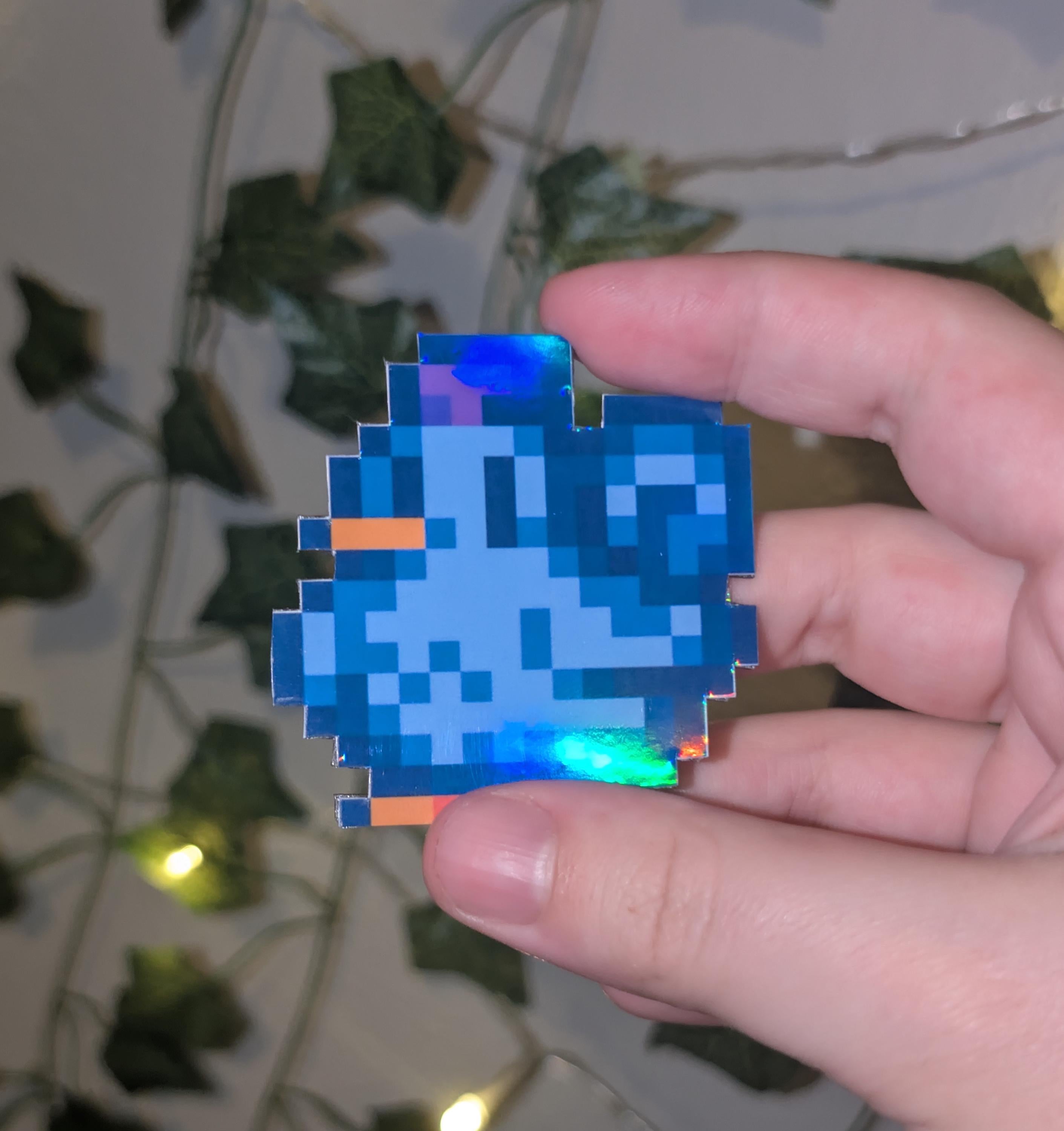 Stardew Valley Blue Chicken Holo Fridge Magnet
