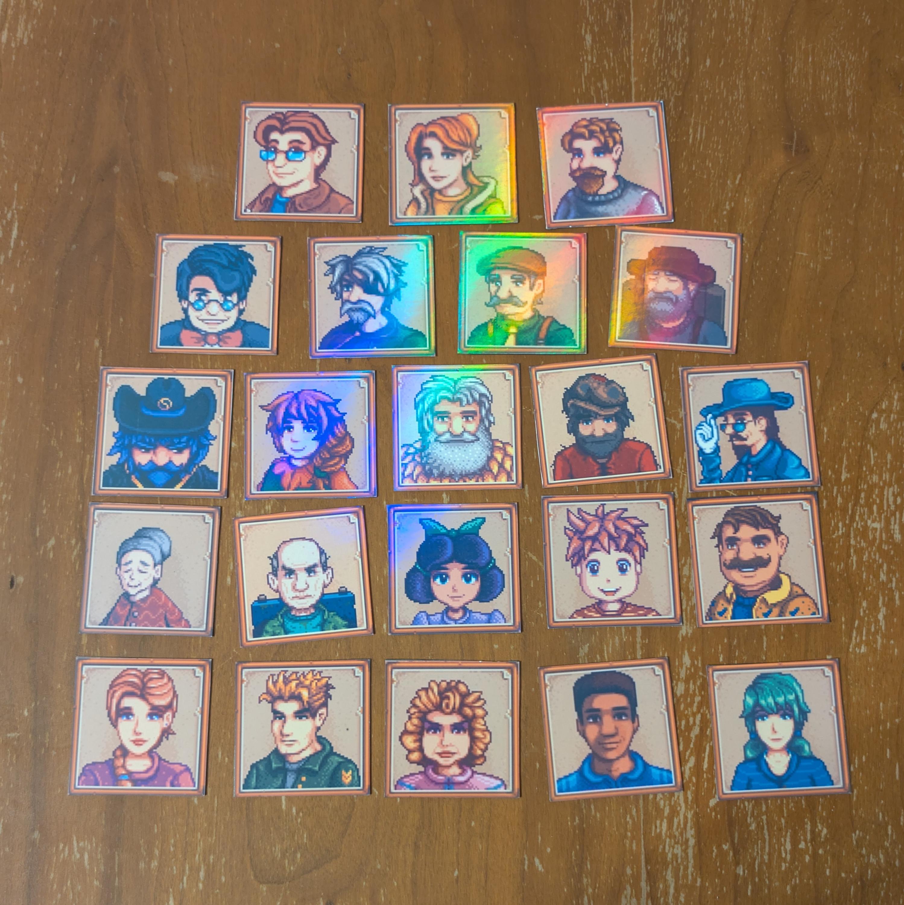 Stardew Valley Complete Fridge Magnet Set (Made to Order)