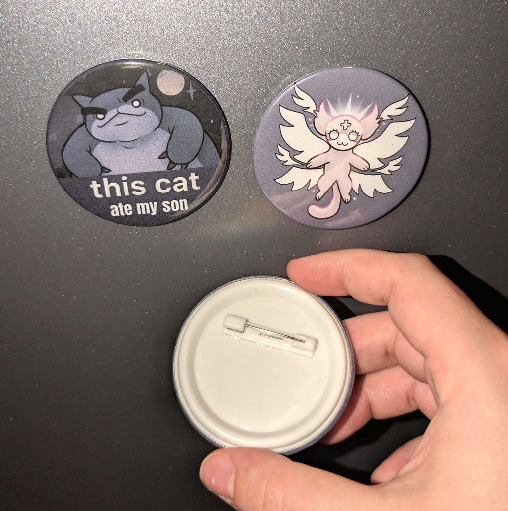 2.25 inches Mewgenics Badge Button/magnet