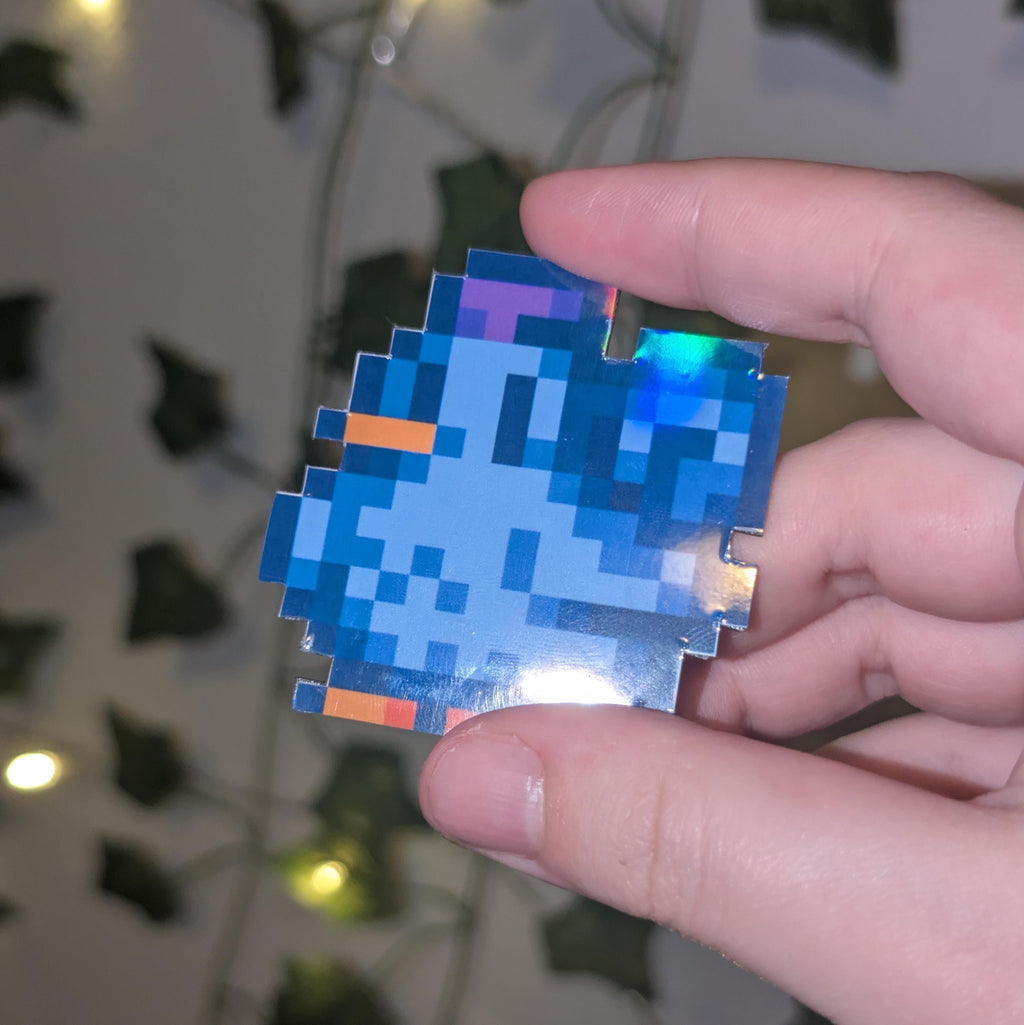 Stardew Valley Blue Chicken Holo Fridge Magnet