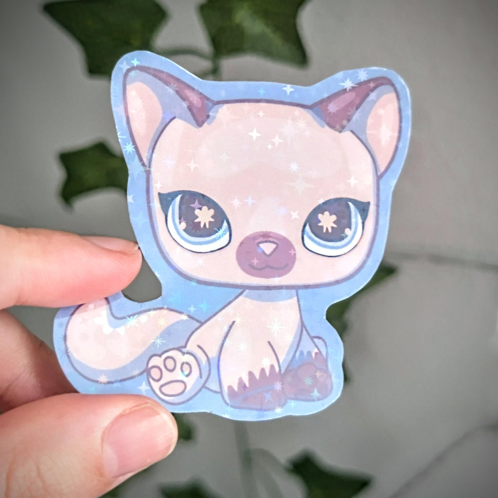 Nostalgic LPS Cat - Hand Cut Sticker