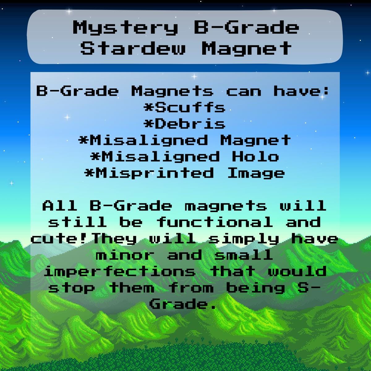 Mystery B-Grade Stardew Magnet