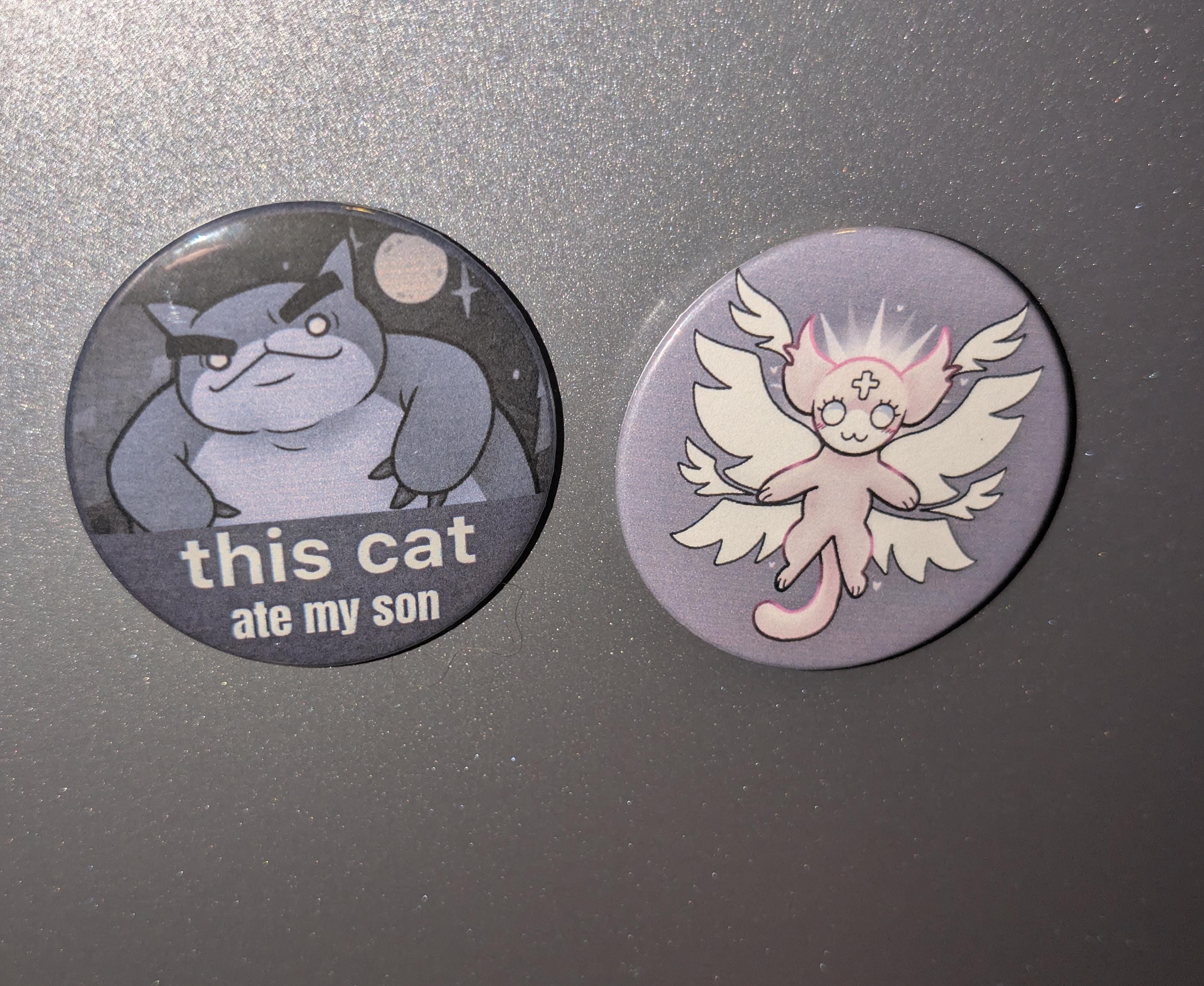 2.25 inches Mewgenics Badge Button/magnet