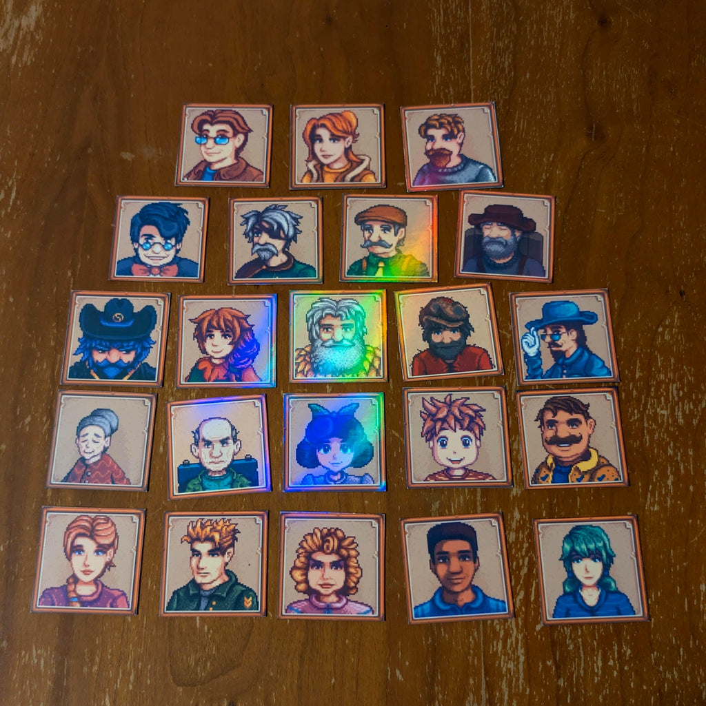 Stardew Valley Residents Fridge Magnets (Made to Order)