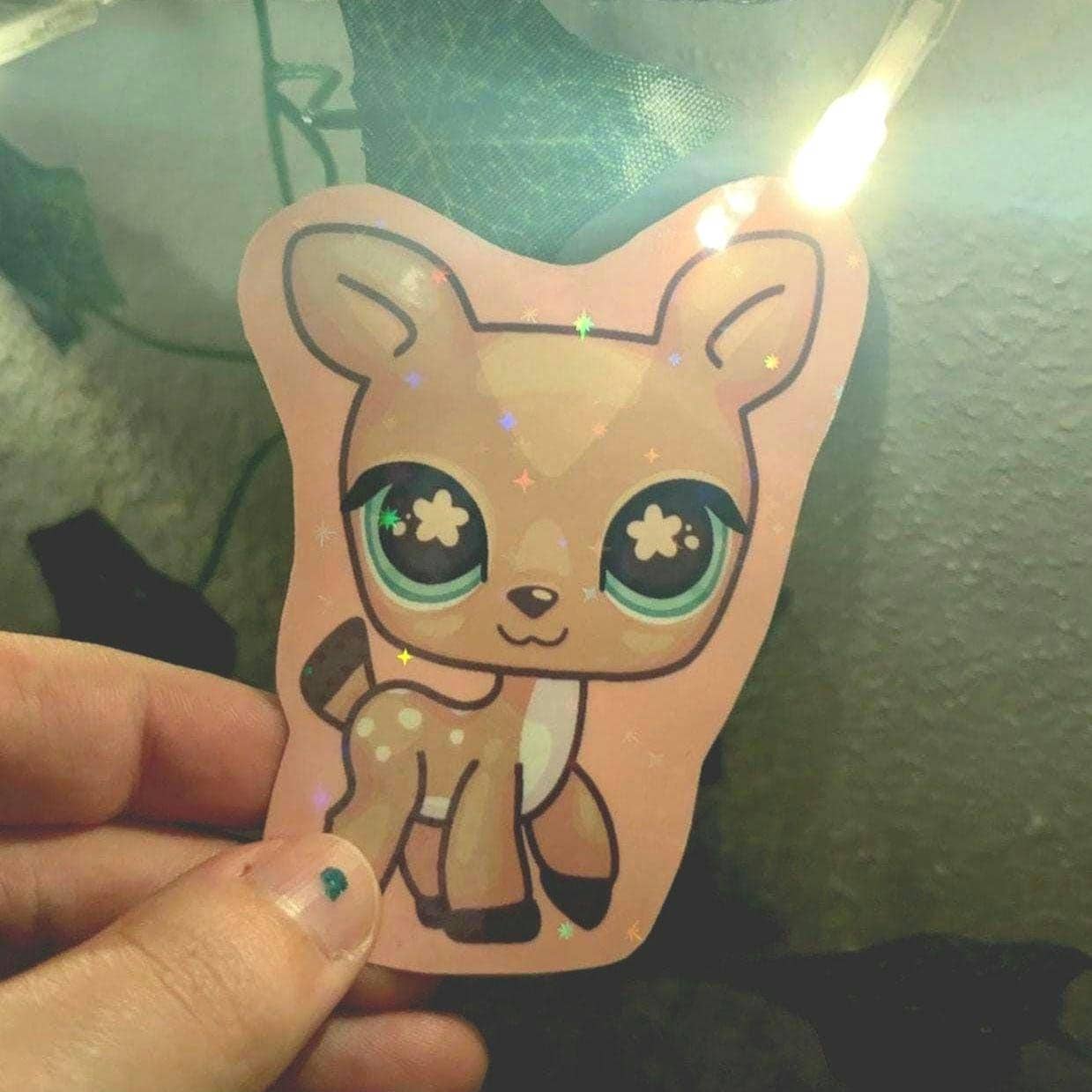 Nostalgic LPS Deer - Hand Cut Sticker