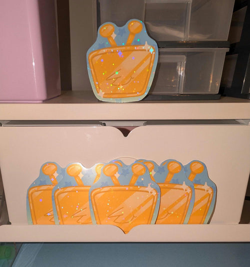 Golden Tenna Deltarune - Hand Cut Sticker