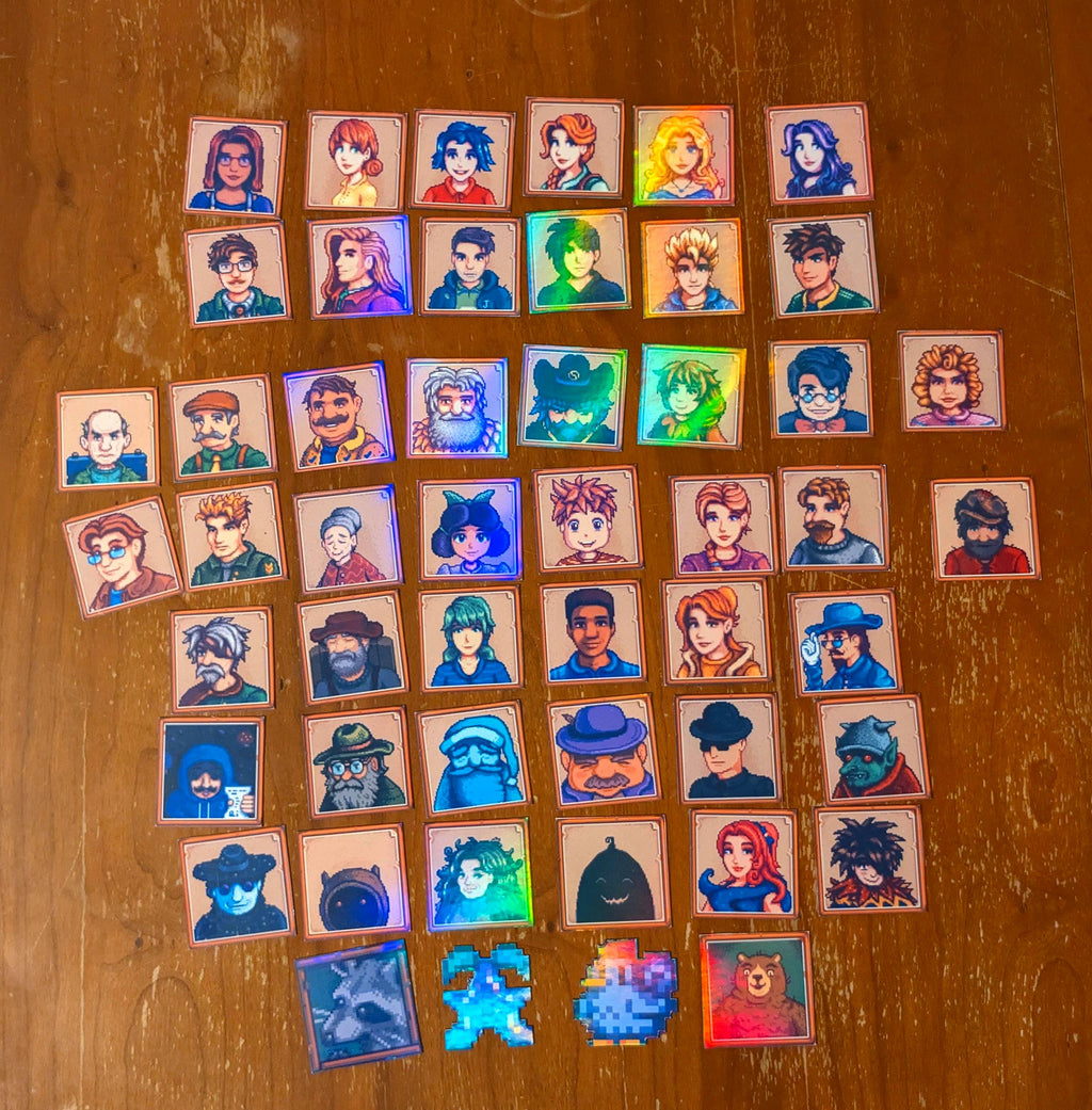 Stardew Valley Complete Fridge Magnet Set (Made to Order)